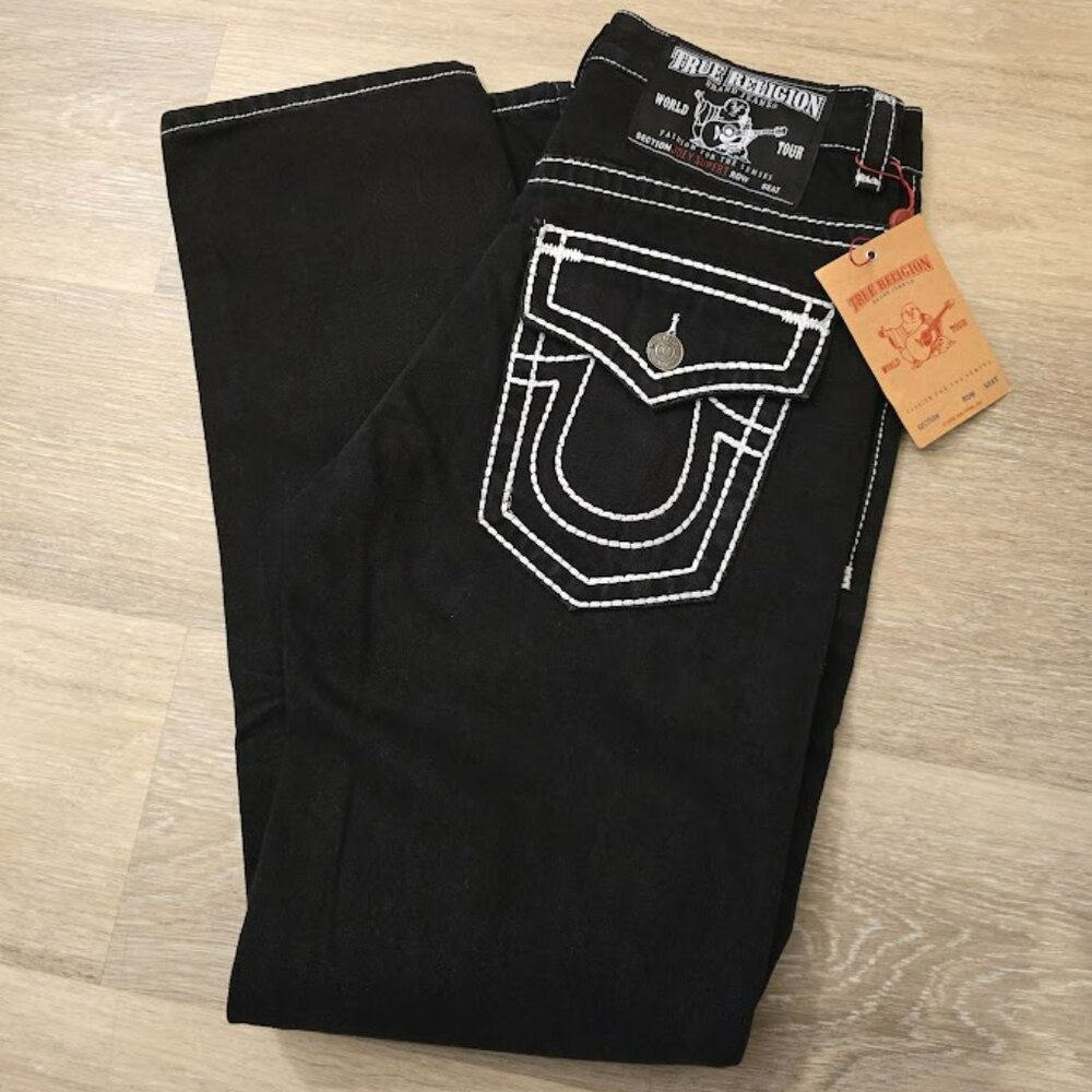 TRUE RELIGION URBAN COW BOOTCUT JEANS - SZ 32/32 BNWT - OG MADE IN USA